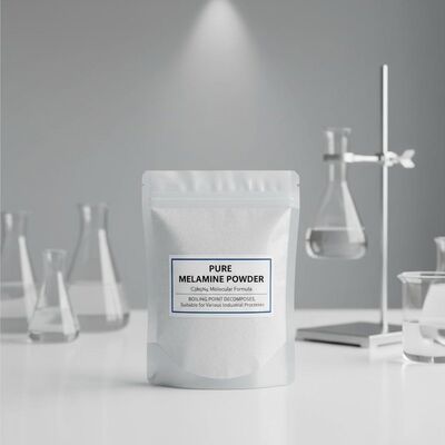 Điểm sôi phân hủy bột melamine nguyên chất C3H6N6 Công thức phân tử Hợp chất hóa học Thích hợp cho các quy trình công nghiệp khác nhau
