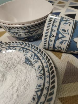 Bột vật liệu đặc biệt UF1P Melamine / Bột nhựa trắng CAS 108-78-1