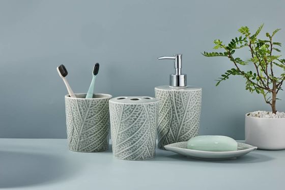 Thiết lập quầy phòng tắm bền 4pcs Máy pha xà phòng bơm tay