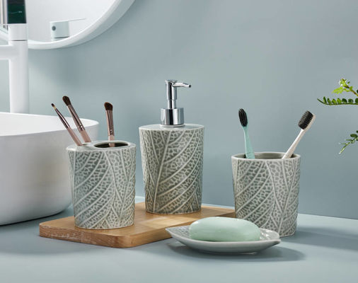 Thiết lập quầy phòng tắm bền 4pcs Máy pha xà phòng bơm tay