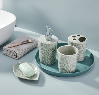 Thiết lập quầy phòng tắm bền 4pcs Máy pha xà phòng bơm tay