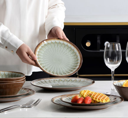 Đĩa và bát tiệc 12pc Melamine Dinnerware Set Iso