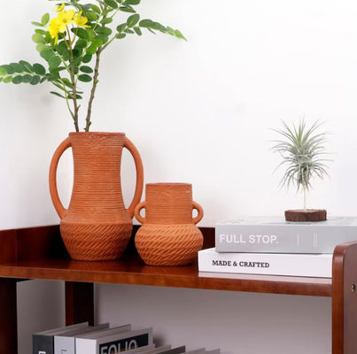 Mở miệng gốm hoa bình trang trí nhà nông thôn