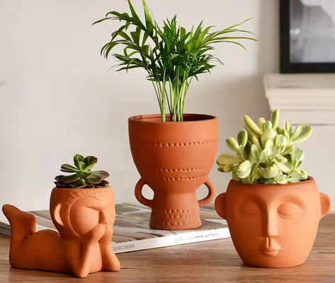 Trong nhà nhỏ Terracotta Plant Pot Kháng vết bẩn