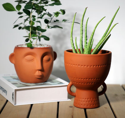 Trong nhà nhỏ Terracotta Plant Pot Kháng vết bẩn