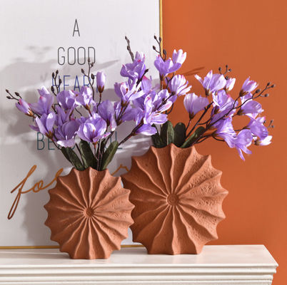 Thùng gốm để trang trí nhà 2 bộ, Thùng gốm đất sét, Thùng hoa, Thùng hoa khô, Thùng hoa cắt, trang trí mùa thu