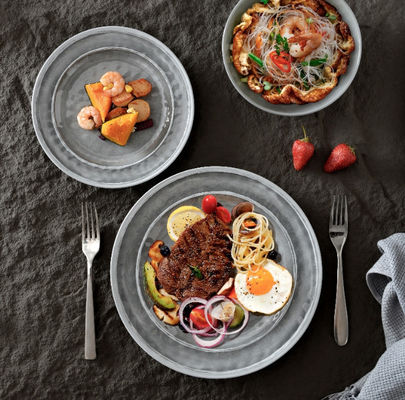 Bộ đồ ăn, Bộ đĩa và bát Melamine, Bộ đồ ăn 12 món cho Bộ 4 món ăn để cắm trại trong nhà và ngoài trời