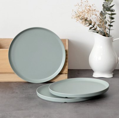 FINE&NICE đĩa melamine, 6 miếng đĩa đồ ăn tối, 10.5in bộ đĩa, an toàn đĩa, chống trầy xước, máy rửa chén an toàn