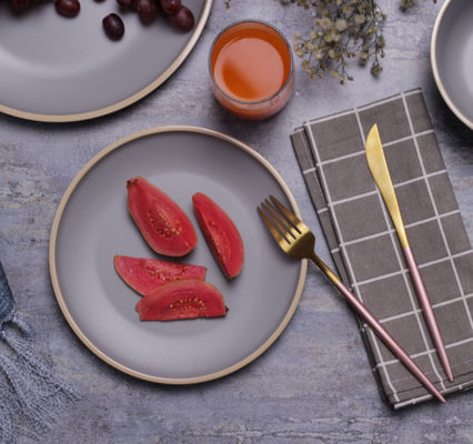 Gufaith 4 Melamine Dinnerware Set đĩa và bát 12 PC