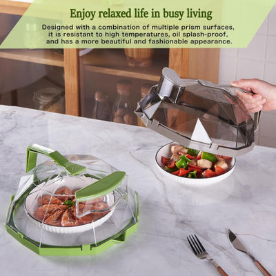 Fine Nice Microwave Splatter Cover Thực phẩm Công cụ nhà bếp 10 inch với tay cầm