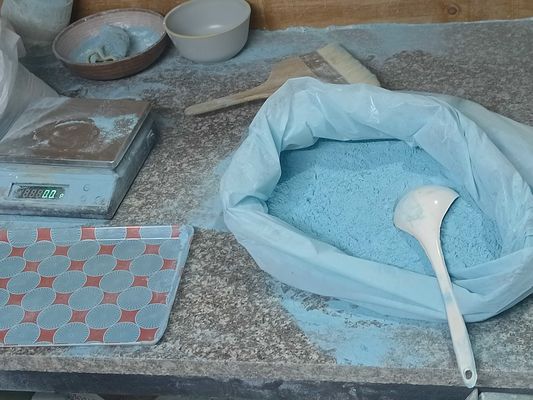 990,8% bột đúc melamine xanh cho đồ dùng bàn melamine