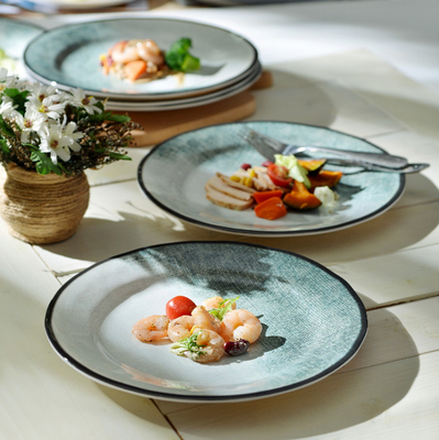 gufaith Đĩa Melamine, Đồ ăn được đặt cho 6 người, Bộ đồ ăn tối Melamine 6 PC, Đĩa ăn ngoài trời, Đĩa Melamine, Đĩa