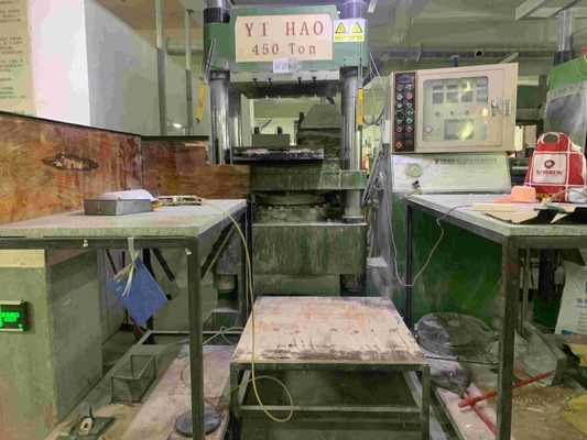 Máy đúc nén melamine với máy sưởi ấm trước cho cốc bàn